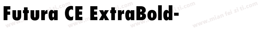 Futura CE ExtraBold字体转换